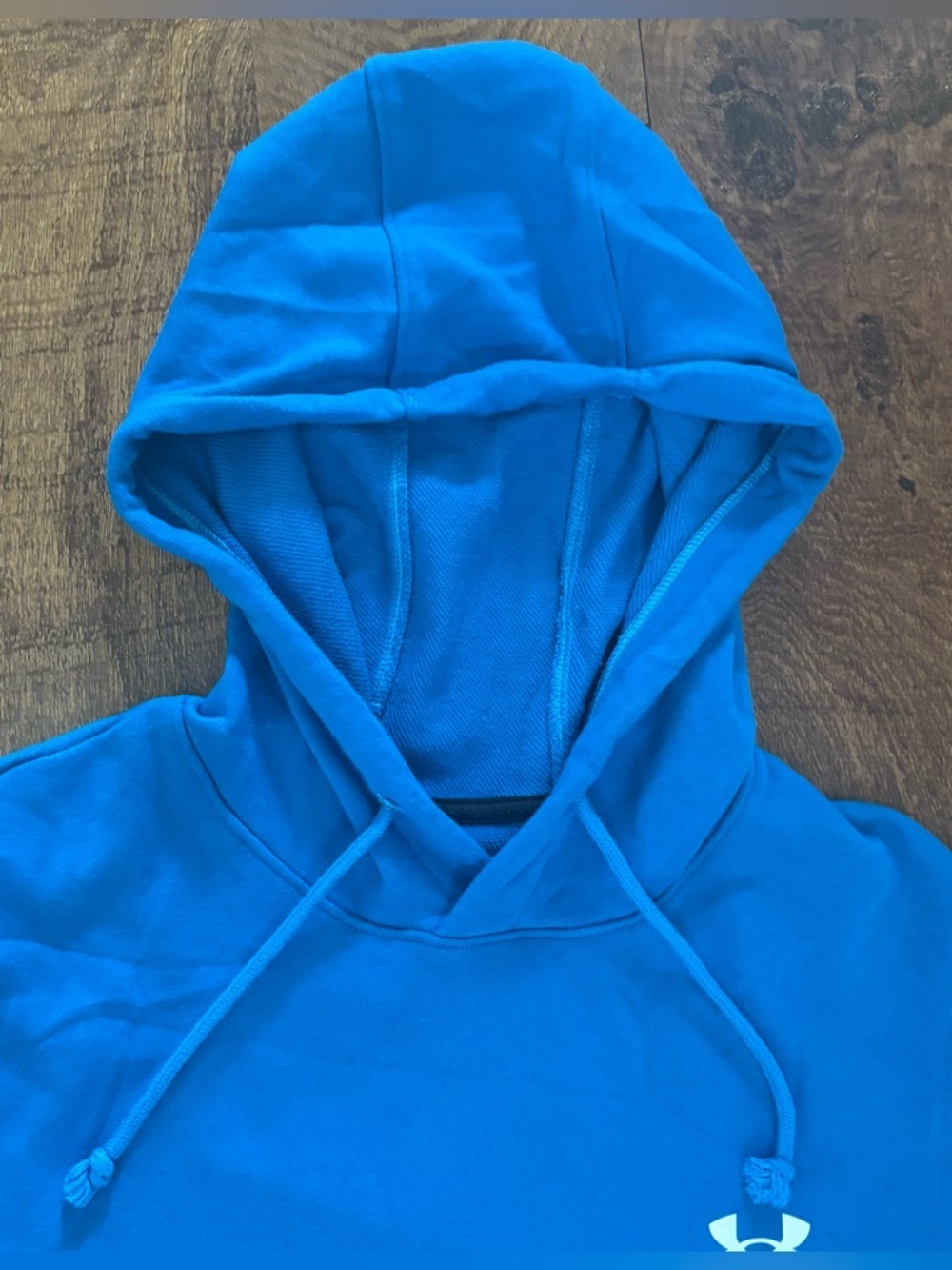 Under Armour Rival Terry SS short sleeve hooded sweatshirt for men Sz Medium - Picture 3 of 9
